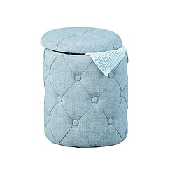 Vente-unique Pouf-coffre Elio - Bleu