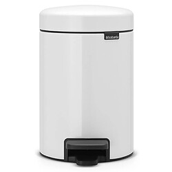 Poubelle à pédale 3l blanc - 112126 - BRABANTIA