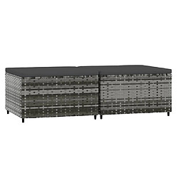 VidaXL Repose-pieds Jardin - Gris Résine