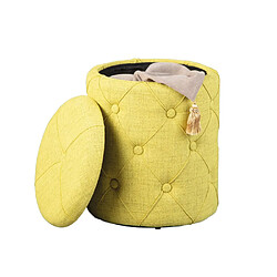 Acheter Vente-unique Pouf-coffre Elio - Jaune