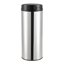 En.casa Poubelle à capteur 47L Argenté pas cher