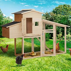 Idmarket MARKET Poulailler COMFORT avec pondoir bois