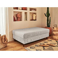 Lisa design Pouf Rune - Gris clair