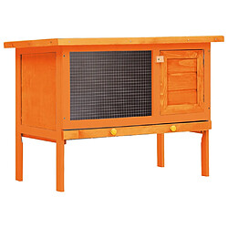 VidaXL Clapier d'extérieur - Bois