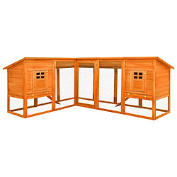 vidaXL Clapier avec piste