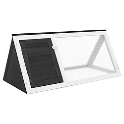 vidaXL Clapier Gris - Bois 98x50x41 cm