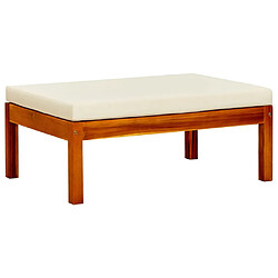 vidaXL Repose-pieds Lot de 2 Bois d'Acacia