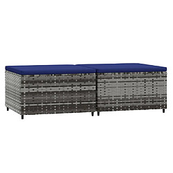 vidaXL Repose-pieds de Jardin - Gris Résine