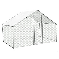 Monstershop Enclos Poulailler 4x2x2 m Extérieur