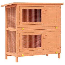 vidaXL Clapier d'extérieur Enclos pour petits animaux - Bois