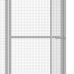 Acheter vidaXL Cage chat 6x1,5x1,5 m Acier galvanisé