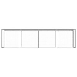 Avis vidaXL Cage chat 6x1,5x1,5 m Acier galvanisé