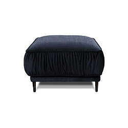 Maison Aubertin Pouf Fiorenzo - Bleu Pouf en tissu - Dimensions : 100 x 82 x 48 cm - Design glamour