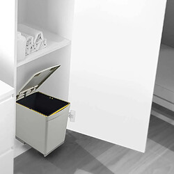 EMUCA Poubelle de recyclage 16L - Gris