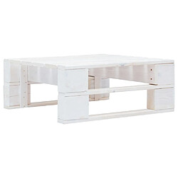 vidaXL Repose-pied Palette de Jardin - Bois Blanc