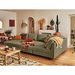 Lisa design Rune pouf modulable - Vert pas cher