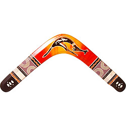 Boomerangfan Boomerang droit de lancer - 38 cm Boomerang de sport et adresse - Bois léger - Portée jusqu’à 25 m - Pour droitier - À partir de 12 ans