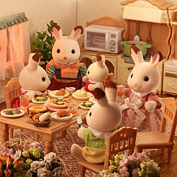 Sylvanian families Famille Lapin Chocolat pas cher