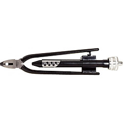 Ks tools Pince à freiner Pince à freiner - Mâchoires dentées - Chanfrein 30° - Rotation à gauche - Nez étroit - Acier spécial - Finition brunie