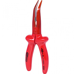 KS Tools 45° 1000V Pince à bec demi-rond - Isolée 1000V - 200 mm