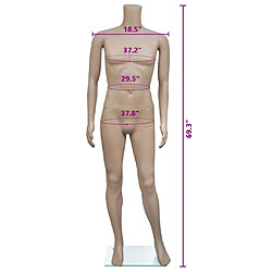 vidaXL Mannequin Homme Vitrine Sans Tête pas cher