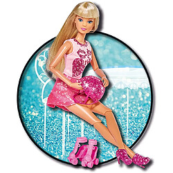 Simba Poupée Steffi Love patins à paillettes