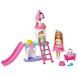 Barbie coffret poupée Chelsea princesse et animaux