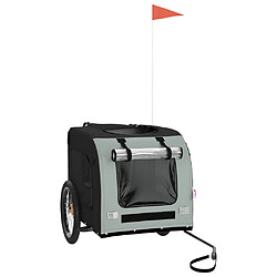 Avis vidaXL Remorque Vélo Animal - Gris et Noir