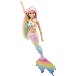 Mattel poupée Barbie sirène color change