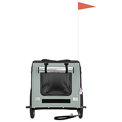 Acheter vidaXL Remorque Vélo Animal - Gris et Noir