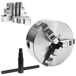 vidaXL Mandrin 3 mâchoires 160 mm