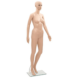 VidaXL Mannequin Femme A Mannequin de femme - 175 cm - PE écologique - Base en verre