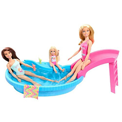 Barbie Coffret poupée avec piscine de rêve pas cher