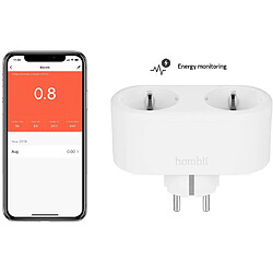 Hombli prise connectée double Wi-Fi pas cher