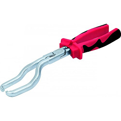 Ks tools Pince pour durite de carburant Pince pour durite de carburant - Mors coulissants verrouillage/déverrouillage - Version coudée - Poignées bi-matière - Acier Chrome Vanadium