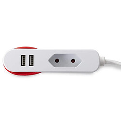 PEREL Prise Euro 1 voie USB