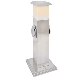 vidaXL Pilier Prise de Jardin - Inox pas cher