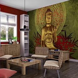 Paris Prix Le Bouddha D'or Papier peint intissé - Multicolore - 270 x 350 cm - Haute résolution - Montage facile