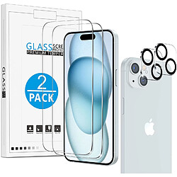 little boutik Verre Trempé iPhone 15 - Pack 2