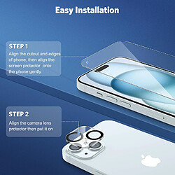 little boutik Verre Trempé iPhone 15 - Pack 2