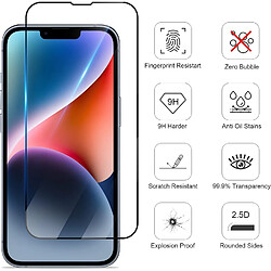 little boutik Verre Trempé pour iPhone 13 6.1" Pack de 2