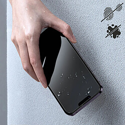 Avizar Verre Trempe 9H iPhone 14 Pro Couverture 21D Antitaches d'huile Noir pas cher