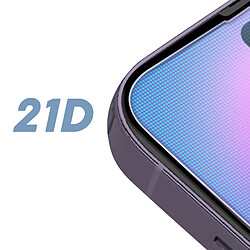 Acheter Avizar Verre Trempe 9H iPhone 14 Pro Couverture 21D Antitaches d'huile Noir
