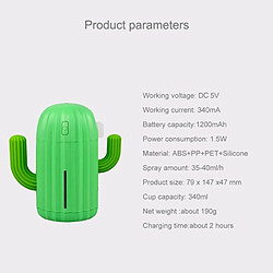 Wewoo Humidificateur Cactus Vert
