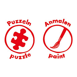 Marabu Puzzle 3D en bois avion à décorer