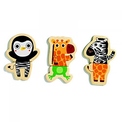 Djeco puzzle magnétique animaux en bois
