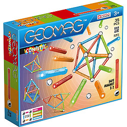 Fun Jeu de construction magnétique Geomag Confetti - 35 pièces