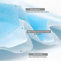 Promedix Masques Médicaux 10 Pièces Bleu PR-280 pas cher