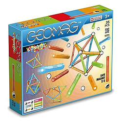 Fun Jeu de construction magnétique Geomag Confetti - 35 pièces