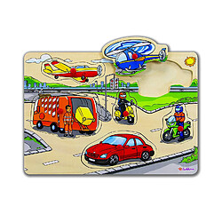 Eichhorn Puzzle en bois 6 pièces animaux/véhicules pas cher